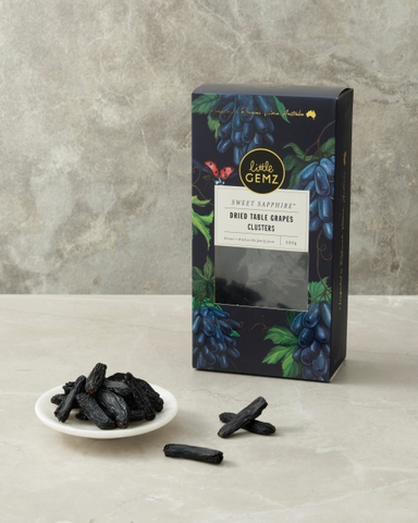Nho khô Ngón Tay Little Gemz Sweet Sapphire Dried Grapes Clusters 300g Đặc sản độc bản từ vùng Robinvale Úc