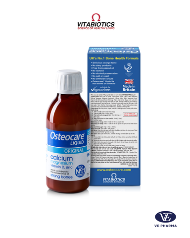 TPBVSK Osteocare Liquid Original Calcium Magnesium hộp 200ml Canxi  magie, vitamin D3 và kẽm