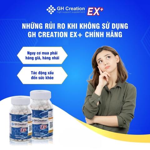 Tăng chiều cao độ tuổi từ 4 - 30 tuổi GH Creation EX + Nhật Bản giúp hỗ trợ phát triển chiều cao tự nhiên, lành tính và hiệu quả