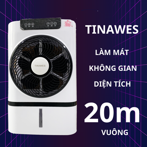 Quạt điều hòa hơi nước dung tích 7 lít tinawes kèm remote làm mát phòng 20m vuông