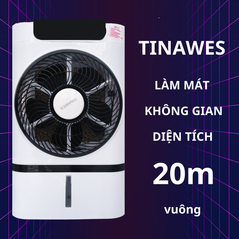 Quạt điều hòa hơi nước dung tích 7 lít tinawes nút cơ làm mát phòng 20m vuông