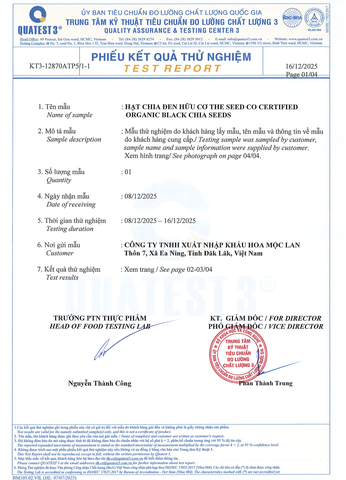 Hạt chia đen hữu cơ The Seed Co Certified Organic Black Chia Seeds 1.6kg