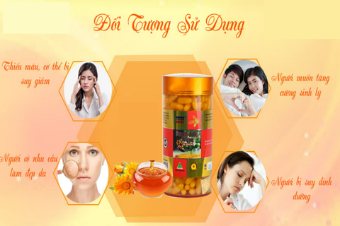 Sữa ong chúa costar royal jelly 1610mg giúp tăng cường sinh lực, làm đẹp da