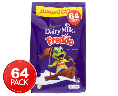 Jumbo Party Bag Cadbury Dairy Milk Chocolate Freddo 768g, 64 thanh kẹo/ gói