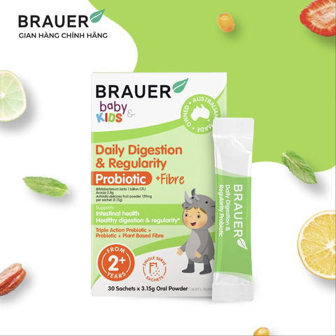 Thực phẩm bảo vệ sức khỏe Brauer Daily Digestion & Gegularity Probiotic