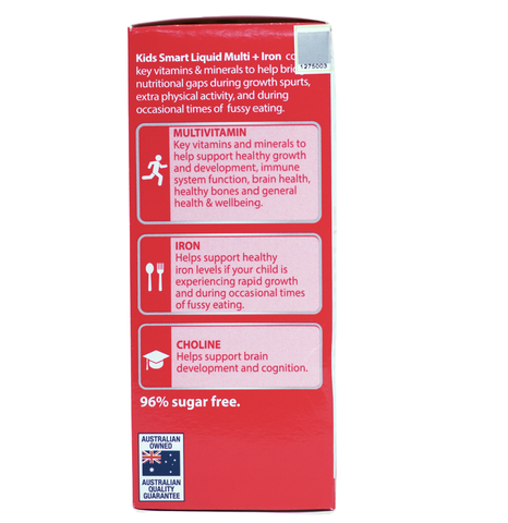 Nature's Way Kids Smart Multi Iron Liquid - Hỗ trợ bổ sung sắt và các vi chất cần thiết cho trẻ nhỏ dạng nước