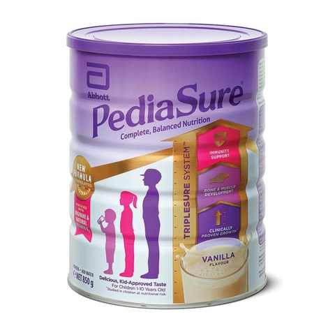 Sữa bột pediasure vani 850g nội địa Úc bổ sung dinh dưỡng cho trẻ 1-10 tuổi