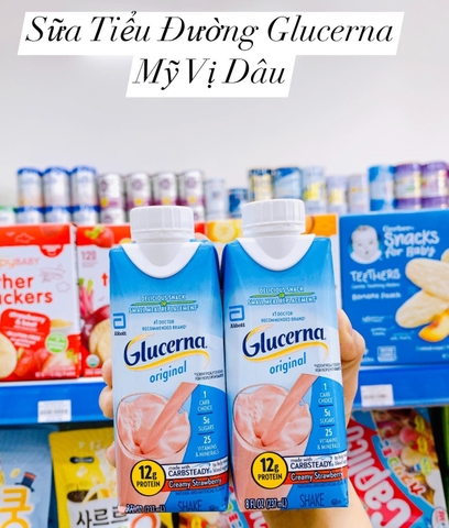 GLUCERNA Original Abbott VỊ DÂU - Mã thùng 24 chai
