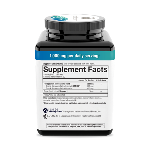 Viên uống nhân sâm ấn độ youtheory ashwagandha 1000mg giảm căng thẳng hộp 180 viên