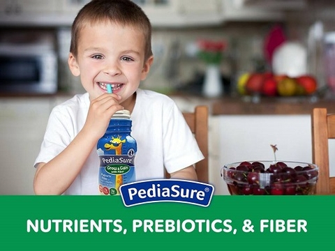 Sữa nước pediasure grow & gain with fiber chai 220ml thùng 24 chai bổ sung chất xơ