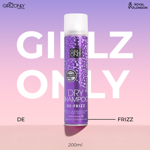 Dầu Gội Khô Giúp Tóc Hết Bết Girlz Only Dry Shampoo De-Frizz 200ml