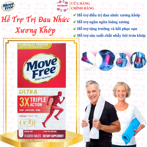 Viên uống chắc khỏe xương khớp Schiff Move Free Ultra Triple Action hộp 75 viên 