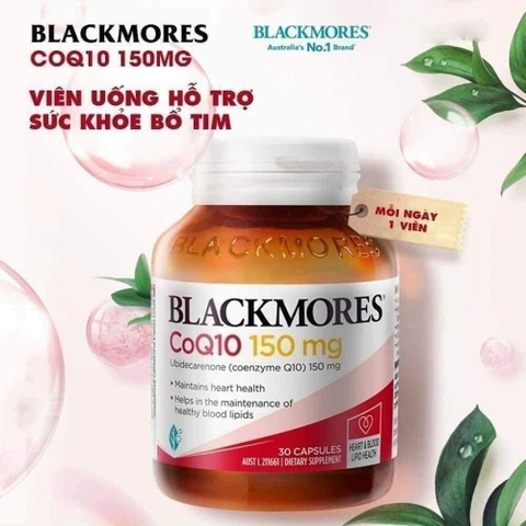 Blackmores Super Strength Coq10 150mg 30 Capsules  hỗ trợ hệ thống tim mạch và mạch máu khỏe mạnh