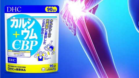 Canxi DHC Calcium CBP giúp xương chắc khoẻ, giảm đau nhức xương khớp 90 ngày 360 viên