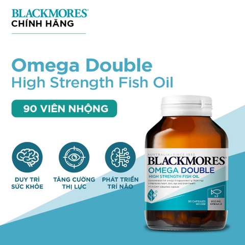 Dầu cá Blackmores omega double high strength fish oil 90 viên
