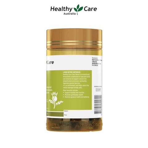 Hỗ trợ gan Healthy Care Liver Detox hộp 100 viên