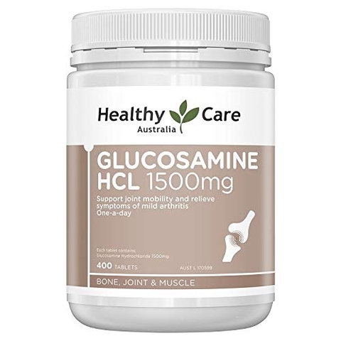 Viên uống xương khớp Glucosamine HCL 1500mg Healthy Care 400 viên