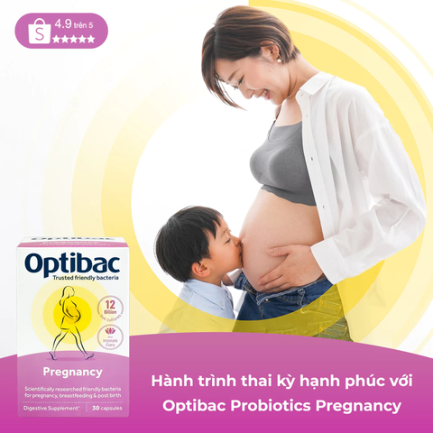 Lợi khuẩn Optibac Probiotics Pregnancy cho phụ nữ mang thai và cho con bú 30 viên