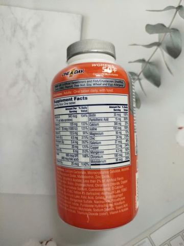 Vitamin tổng hợp one a day for women cho nữ trên 50 tuổi hộp 300 viên 