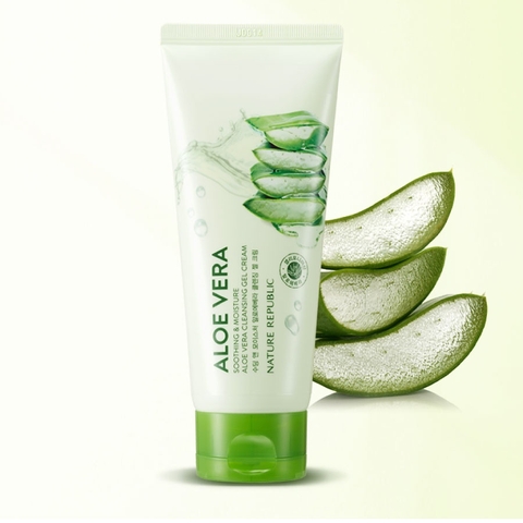 Nature Republic Kem tẩy trang Soothing & Moisture Aloe Vera Cleansing Gel Cream 150ml (IP04)