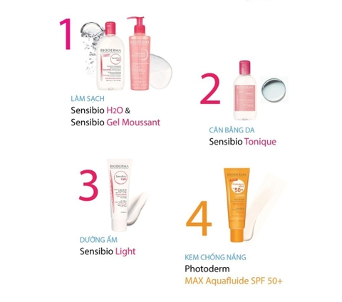 Nuớc tẩy trang Bioderma Crealine H2O Peaux Sensibles da nhạy cảm-500ml