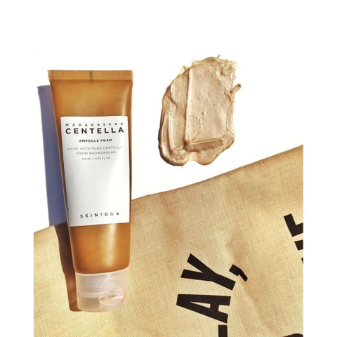 Sữa rửa mặt rau má dạng bọt skin1004 madagascar centella ampoule foam tuýp 125ml