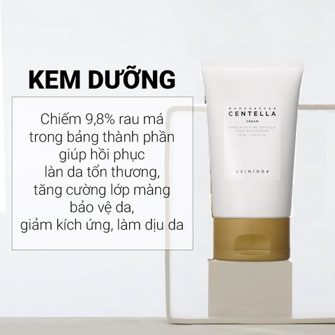 7/24 Kem dưỡng ẩm phục hồi da skin1004 madagascar centella soothing cream tuýp 75ml
