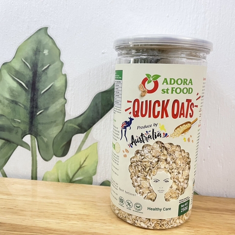 Yến mạch hấp chín cán vỡ Adora st Food Quick Oats 250g