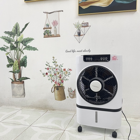 Quạt điều hòa hơi nước dung tích 7 lít tinawes kèm remote làm mát phòng 20m vuông