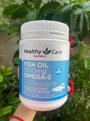 Dầu cá Healthy Care Fish Oil 1000mg Omega-3 400 viên