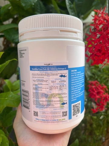 Dầu cá Healthy Care Fish Oil 1000mg Omega-3 400 viên