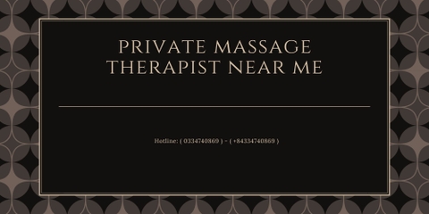 private massage therapist near me
