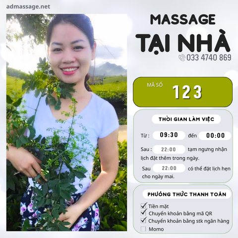 SỐ 123: MASSAGE TẠI NHÀ HÀ NỘI