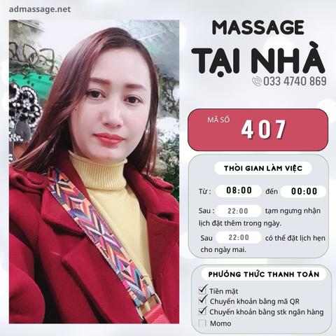 SỐ 407: MASSAGE TẠI NHÀ ĐÀ LẠT