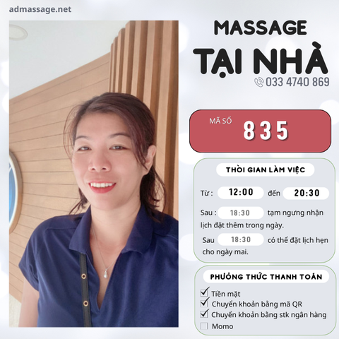 SỐ 835: MASSAGE TẠI NHÀ TPHCM