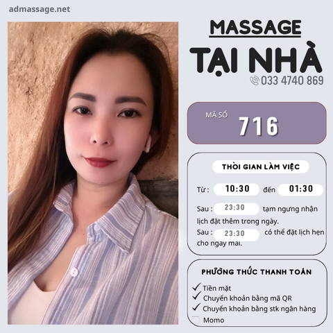 Số 716: DỊCH VỤ MASSAGE TẠI NHÀ & KHÁCH SẠN TP. NHA TRANG