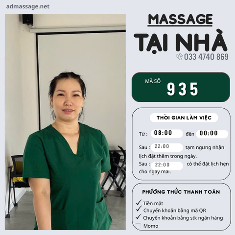 SỐ 935: MASSAGE TẠI NHÀ TPHCM