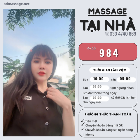 SỐ 984: MASSAGE TẠI NHÀ HCM