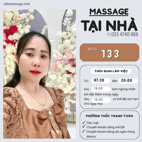 SỐ 133: MASSAGE TẠI NHÀ HÀ NỘI