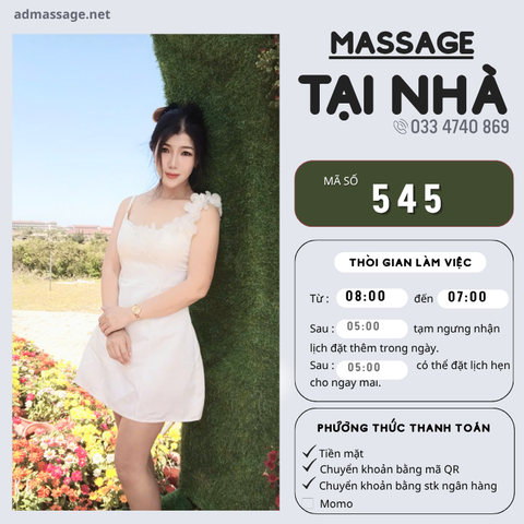 SỐ 545: MASSAGE TẠI NHÀ ĐÀ NẴNG