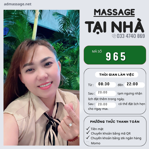 SỐ 965: MASSAGE TẠI NHÀ HCM