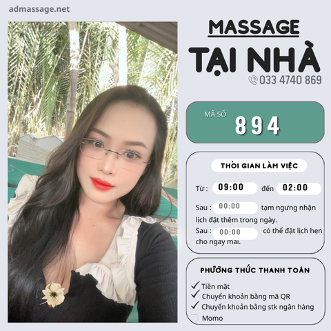 SỐ 894: MASSAGE TẠI NHÀ TPHCM
