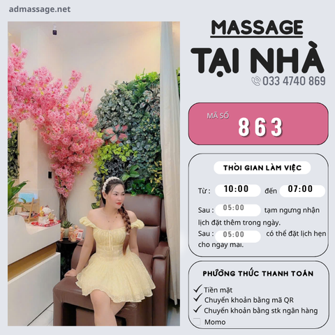 SỐ 863: MASSAGE TẠI NHÀ TPHCM