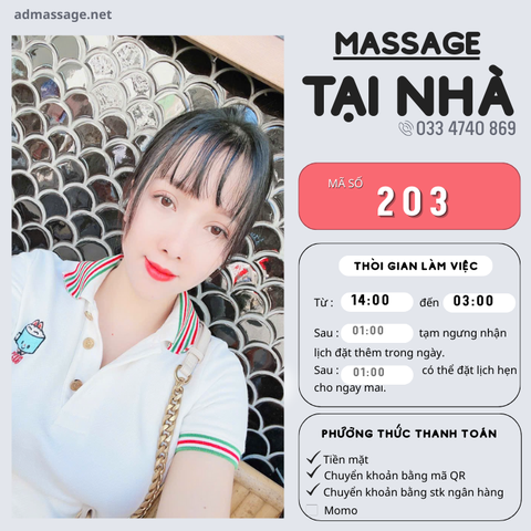 SỐ 203: MASSAGE TẠI NHÀ HÀ NỘI
