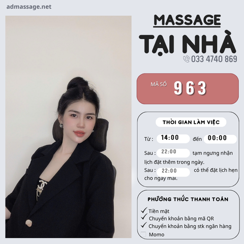 SỐ 963: MASSAGE TẠI NHÀ HCM