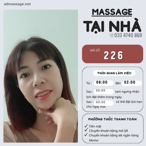SỐ 226: MASSAGE TẠI NHÀ HÀ NỘI