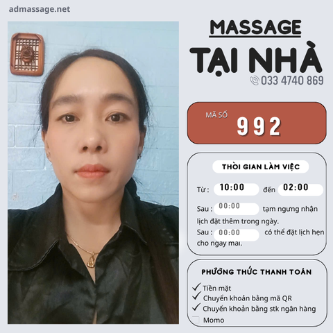 SỐ 992: MASSAGE TẠI NHÀ HCM