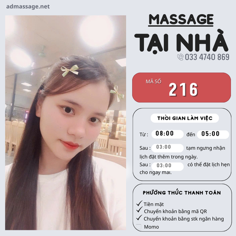 SỐ 216: MASSAGE TẠI NHÀ HÀ NỘI