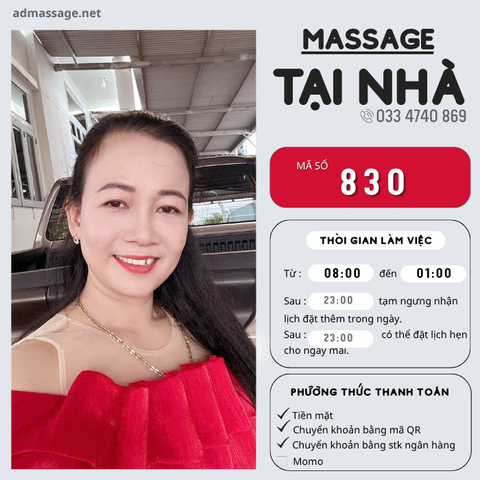 SỐ 830: MASSAGE TẠI NHÀ TPHCM