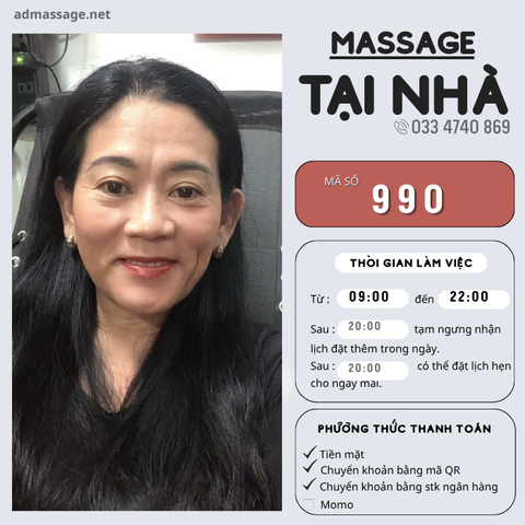 SỐ 990: MASSAGE TẠI NHÀ HCM